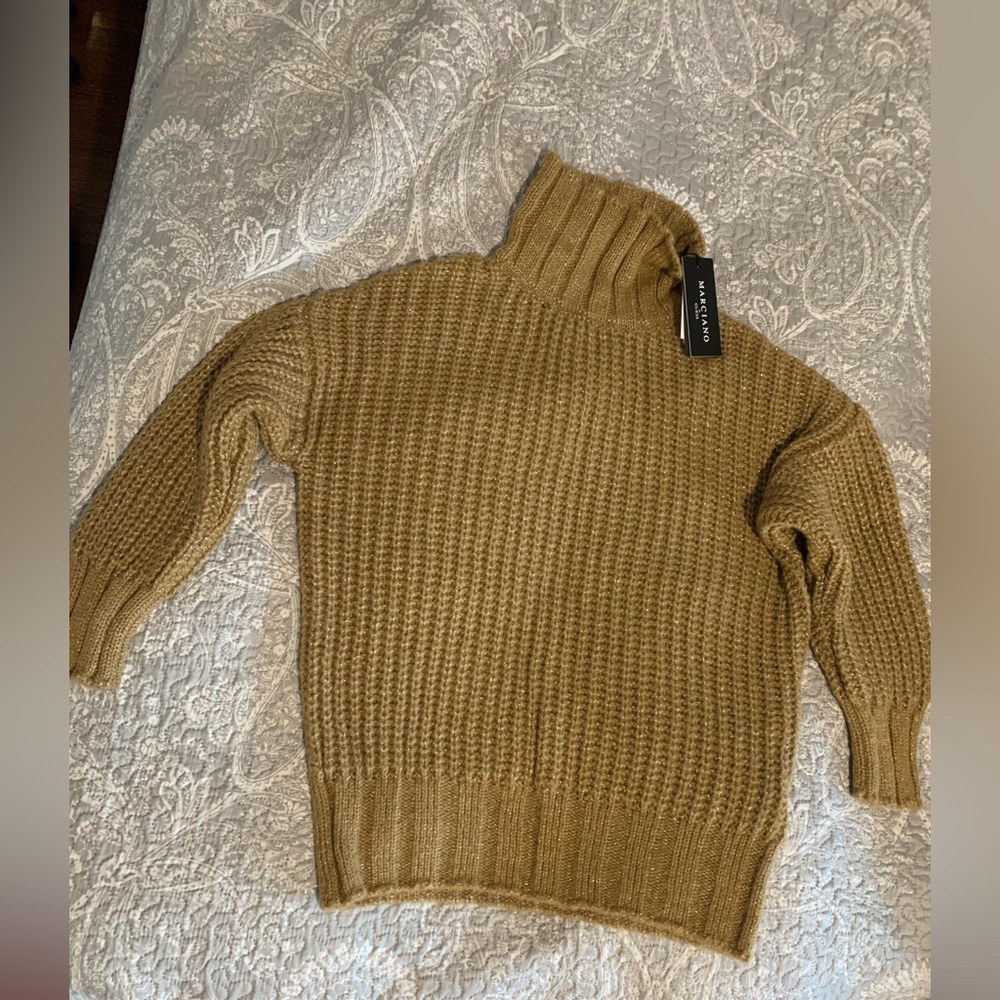 Marciano Camel Cowl Neck Sweater